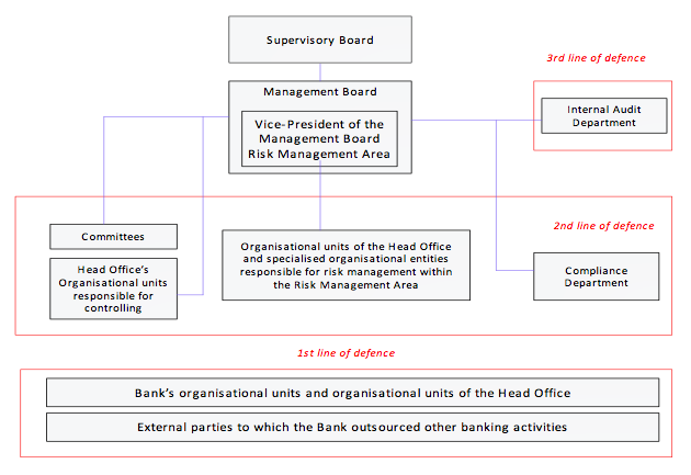 The organisation of risk management chart